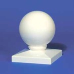 ball/dome vinyl fence post cap